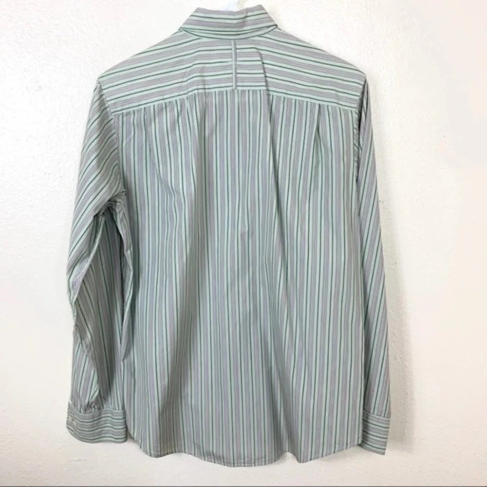 Banana Republic Men’s shirt Green striped Sz Small